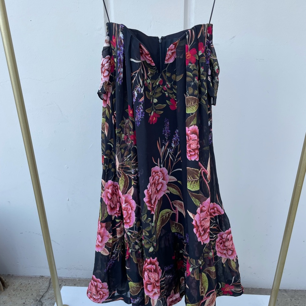 Nicholas floral strapless dress size 0 NWT